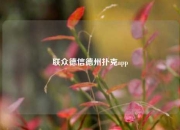 联众德信德州扑克app